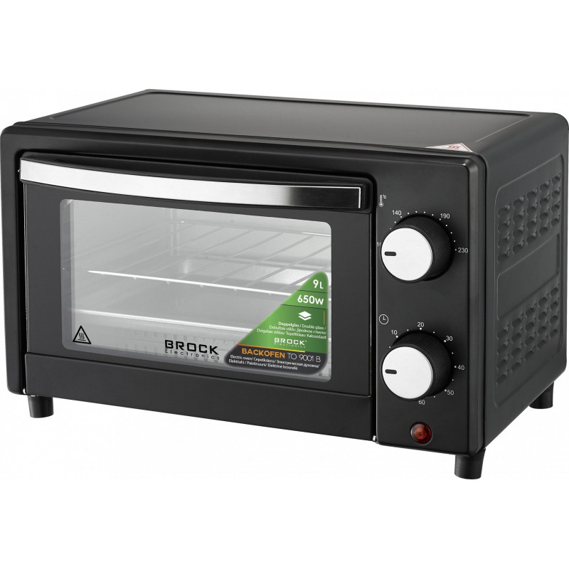 Brock TO 9001 B Cepeškrāsns 9L 900W Melna