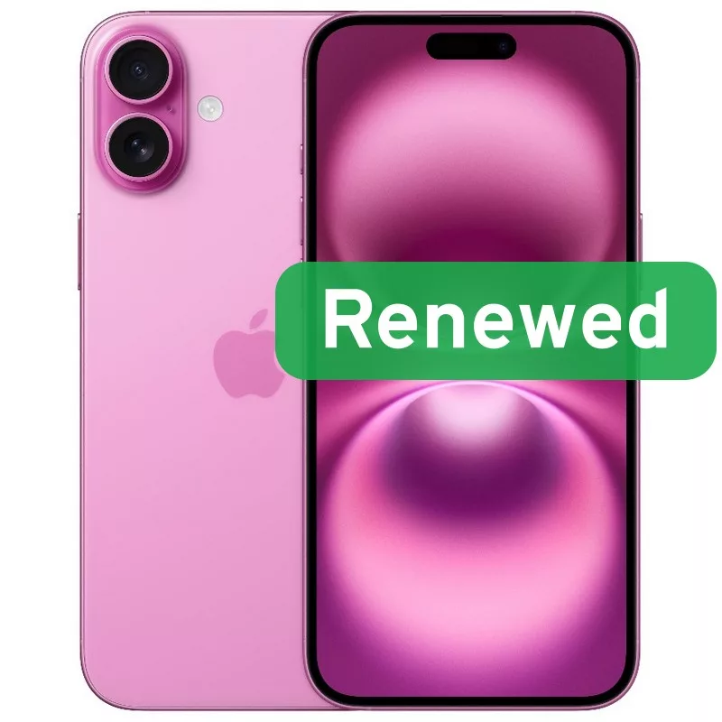 Apple Renewed Grade B iPhone 16 Plus 128 GB Pink 6.7 inch 5G