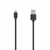 SEEK TOTI USB-A uz Lightning, 2m PVC datu kabelis 2A (ne-MFI), melns