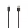 SEEK TOTI USB-A uz Type-C, 1m PVC datu kabelis 3A, melns