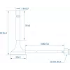 Teltonika Bluetooth Magnetic SMA Antenna 3 dBi 2.4 GHz