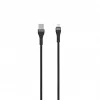 SEEK TOTI USB-A uz Lightning 2m Pīts Kabelis 2A (Ne-MFI) Melns