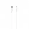SEEK TOTI USB A uz Lightning, 1m PVC datu kabelis 2A (ne-MFI), balts