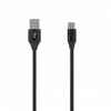 SEEK TOTI USB A uz Micro USB, 2m pīts kabelis 2A, melns