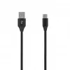 SEEK TOTI USB A uz Micro USB, 2m pīts kabelis 2A, melns