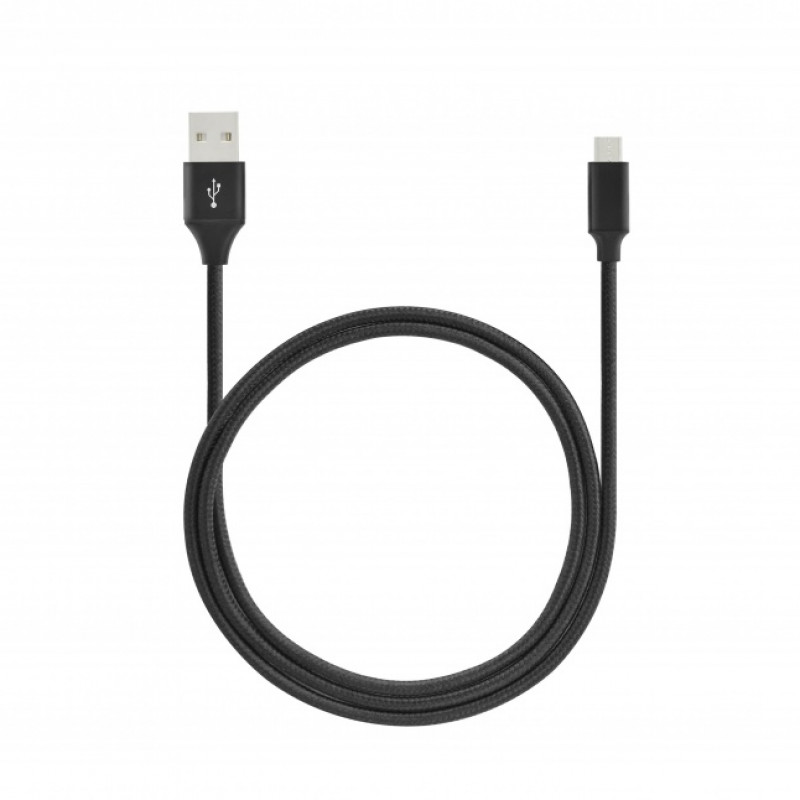 SEEK TOTI USB A uz Micro USB, 2m pīts kabelis 2A, melns