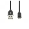 SEEK TOTI USB A uz Micro USB, 2m pīts kabelis 2A, melns