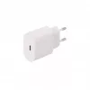 SEEK TOTI 20W Type-C PD sienas ātrais lādētājs ar Type-C uz Type-C, 1 m PVC datu kabeli 3A, balts
