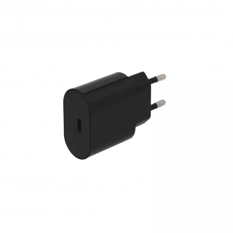 SEEK TOTI 20W Type-C PD sienas ātrais lādētājs ar Type-C uz Type-C, 1 m PVC datu kabeli 3A, melns