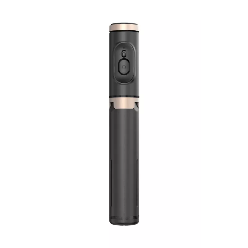 SEEK TOTI Selfie Stick ar slēptu dizainu un stabilu statīvu Q12, Melns