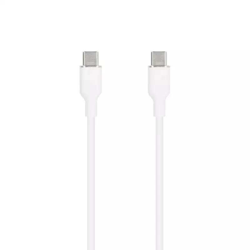 SEEK TOTI USB-C uz USB-C Silikona kabelis 1m 3A Balts