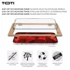 TOTI PREMIUM Premium rūdīta stikla ekrāna aizsargs 3D pilna pārklājuma Apple iPhone 17 Pro Max
