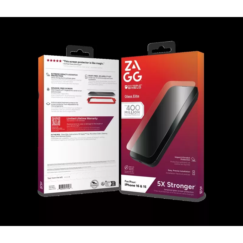ZAGG aizsardzības komplekts iPhone 16: Macītis ar MagSafe un ekrāna aizsargs