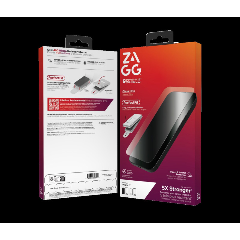 ZAGG Protection Bundle for iPhone 17: Case with MagSafe and Screen Protector