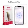 TOTI Rūdīta stikla 2D ekrāna aizsargs pilnam pārklājumam iPhone 16e/17e Caurspīdīgs
