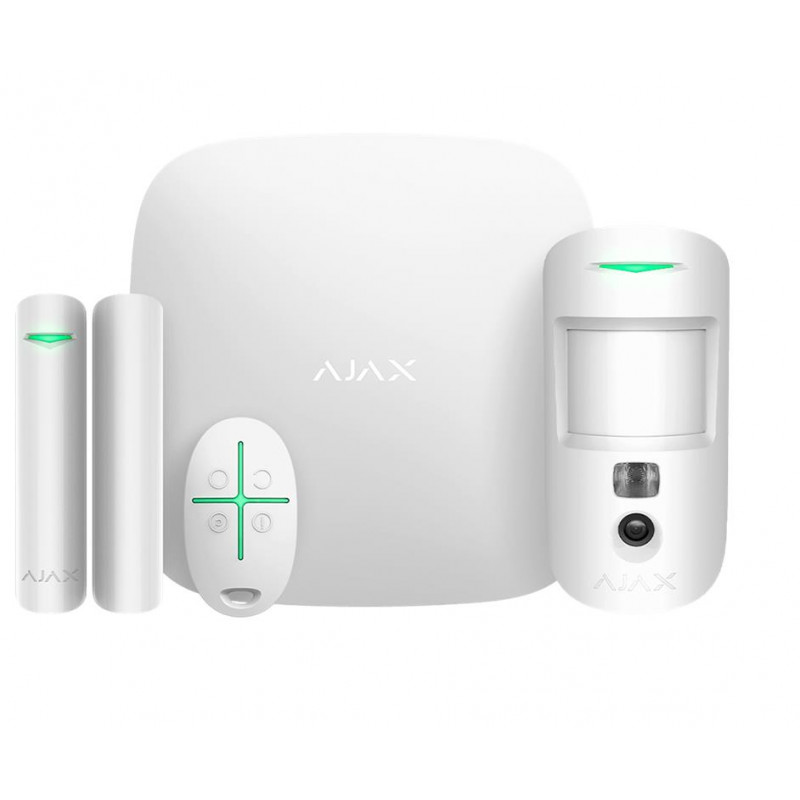 AJAX Alarm Security Starter Kit Cam/HDR White 156253