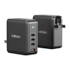 MINIX NEO-P165 GaN sienas lādētājs ar 3x USB-C un 1x USB-A portiem 165W