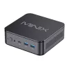 MINIX NR660LP Mini PC, AMD Ryzen 5 6600H, 16GB DDR5, 512GB NVMe SSD, Windows 11 Pro, Melns