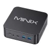 MINIX NR660LP Mini PC, AMD Ryzen 5 6600H, 16GB DDR5, 512GB NVMe SSD, Windows 11 Pro, Melns