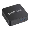 MINIX NR660LP Mini PC, AMD Ryzen 5 6600H, 16GB DDR5, 512GB NVMe SSD, Windows 11 Pro, Melns