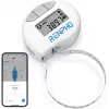 RENPHO viedā mērlente - Bluetooth ķermeņa mērīšanas lente ĶMI, viduklim, gurniem, rokām, kājām, krūtīm - automātiska ievilkšana, LCD displejs, saderīga ar Renpho Health lietotni, Apple Health, Google Fit, Samsung Health - melna