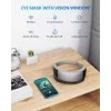 RENPHO Eyeris View Acu Masāžas Ierīce ar Siltumu, Gaisa Kompresiju, Vibrāciju, Bluetooth, USB-C, Salokāma, Pelēka
