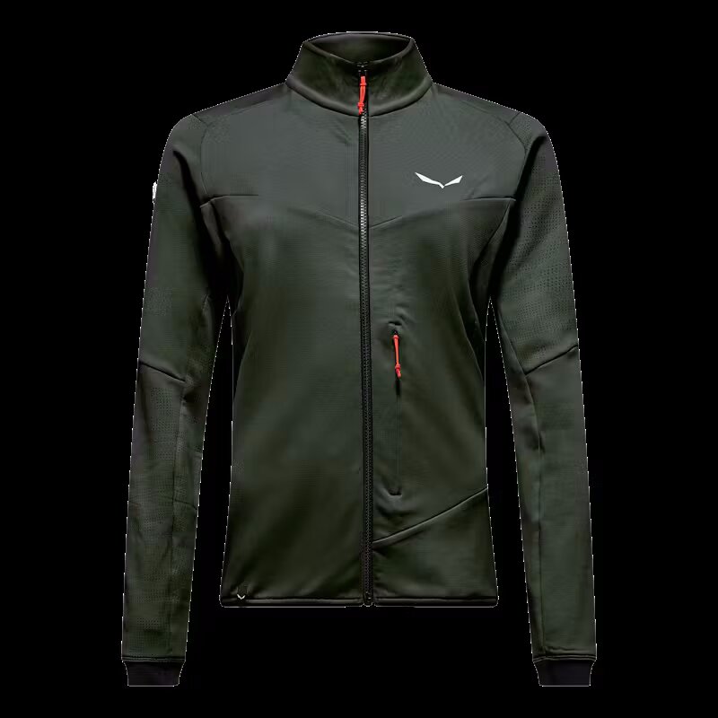 Salewa Sella Crevasse Sieviešu flīsa jaka Dark Olive