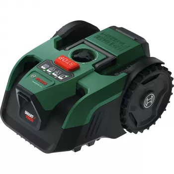 Bosch VISIMOW18V-200 robotpļāvējs 18V ar 5.0Ah akumulatoru, rezerves asmeni, zaļš/melns