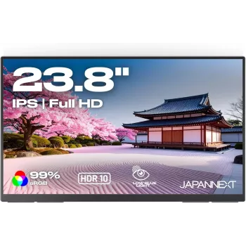 JAPANNEXT 60.5 cm (23.8 inch) JN-MD-IPS238F-C6 Full HD IPS monitors ar HDMI un USB-C, melns