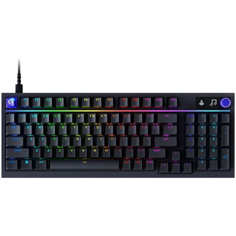 Logitech G316 X 98 Gaming Keyboard, Hungarian Layout, Black, Wired, Lightsync RGB