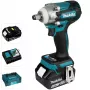 Makita DTW300TJX7 Bezvada triecienuzgriežņu atslēga 1/2 inch kvadrātveida piedziņa ar papildu akumulatoru