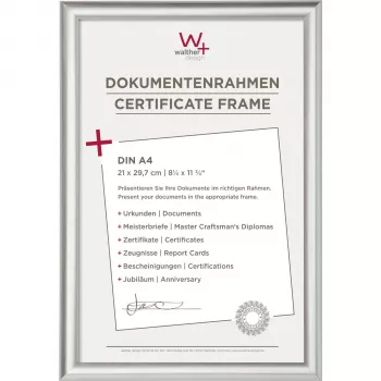 WALTHER Trendstyle KP130S Foto rāmis 21x29,7 cm DIN A4 Plastmasa Sudrabs