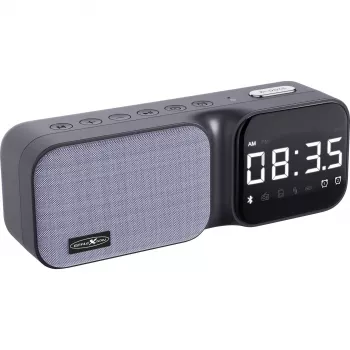 Reflexion CLR24BT modinātājpulkstenis ar Bluetooth, FM PLL uztvērēju, dubulto modinātāju, LED displeju, melns