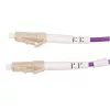 Extralink LC/UPC to LC/UPC Patch Cord, Multimode OM4 Duplex, 1m, LSZH, Aqua