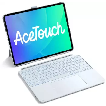 INATECK Keyboard Ace Touch iPad 13 Compatible QWERTZ Blue
