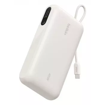 Belkin BoostCharge 20k PD45W Display Power Bank 20000mAh ar USB-C kabeli - Smilšu krāsa