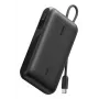 Belkin BoostCharge 10K PD45W Display Power Bank ar USB-C kabeli, 10000mAh, Melns