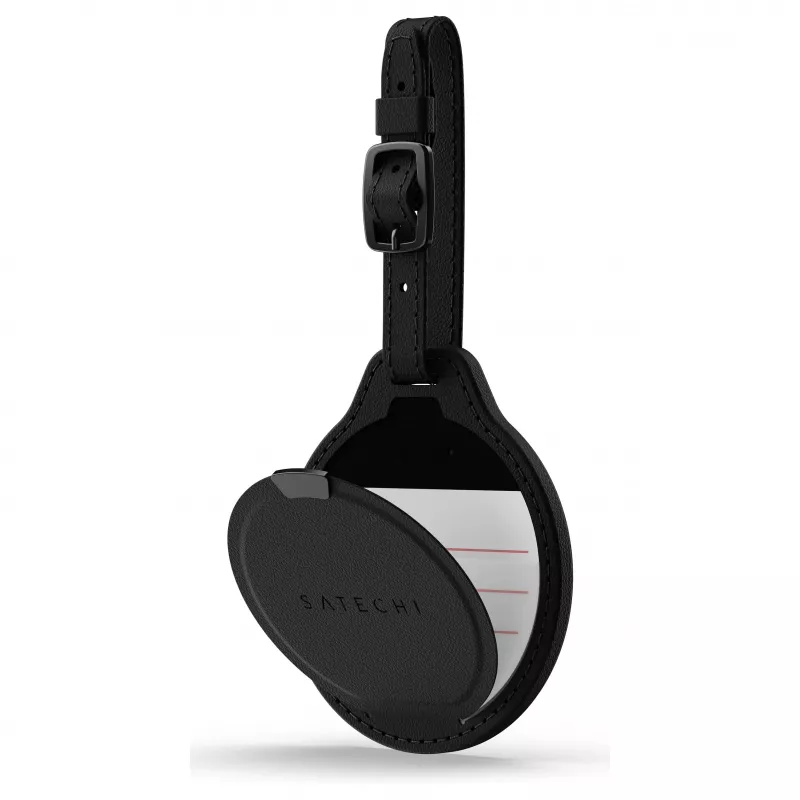 Satechi Vegan-Leather FindAll Bagāžas Birka Melna