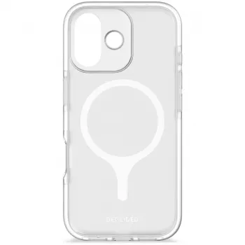 Decoded DropTec Caurspīdīgs aizmugures vāciņš iPhone 17 ar MagSafe (Matēti balts)
