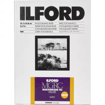 ILFORD MG RC DL 13x18 cm (5x7 collas) Spīdīgs Mainīga Kontrasta Melnbalta Fotopapīrs, 100 loksnes