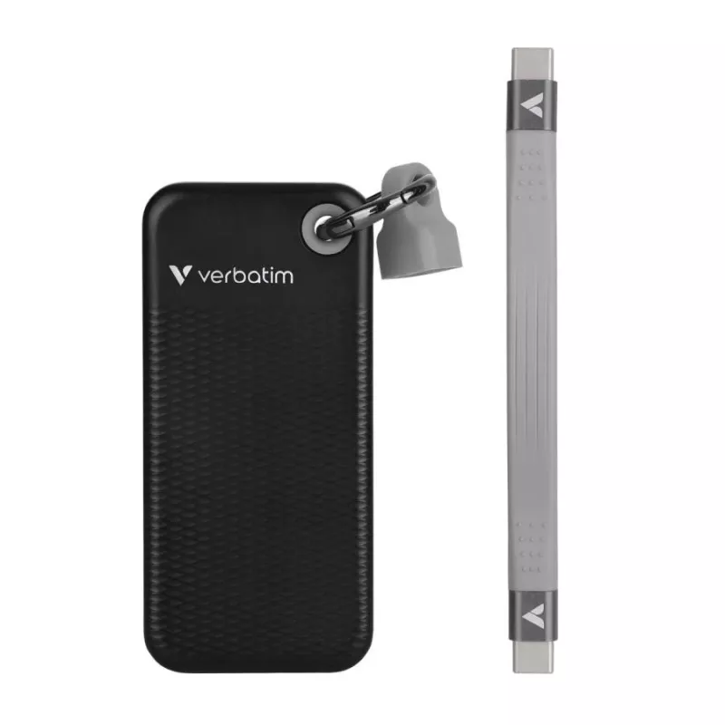 Verbatim Pocket SSD 128GB Melns/Pelēks USB 3.2 Gen 2 ārējais cietvielu disks