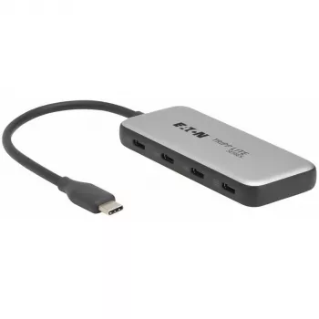 Eaton Tripp Lite Series 4-Port USB-C Hub, USB 3.2 Gen 2 (10 Gbps) - Melns