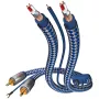 in-akustik Premium Audio Cable Phono RCA - RCA 0.75m Melns