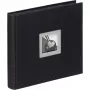 Walther Design FA-209-B Grāmatas iesējuma Jumbo fotoalbums Melns 50 lapas 26x26 cm