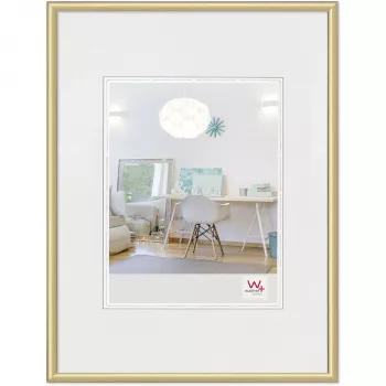 Walther Design KV824G Plastmasas foto rāmis Zelts 10x15 cm Piestiprināms pie sienas Taisnstūrveida