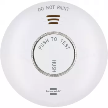 Brennenstuhl Connect WiFi RM A 3020 viedais dūmu detektors ar lietotnes vadību, darbojas ar baterijām, 120 mm x 36 mm, balts