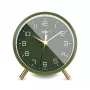 Mebus 56972 Quartz Alarm Clock Olive Green/Gold