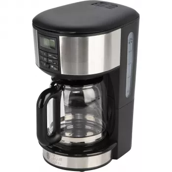 Russell Hobbs Buckingham 20680-56 Pusautomātiskā filtru kafijas automāts, 1.25L, 1000W, Melns/Sudrabs