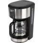 Russell Hobbs Buckingham 20680-56 Pusautomātiskā filtru kafijas automāts, 1.25L, 1000W, Melns/Sudrabs