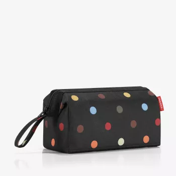 Reisenthel WC7009 Travel Cosmetic Dots Toiletry Bag - Daudzkrāsains poliesters ar rāvējslēdzēju, 3 kabatas